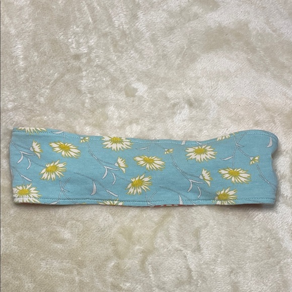 Floral Blue Headband - Picture 1 of 5